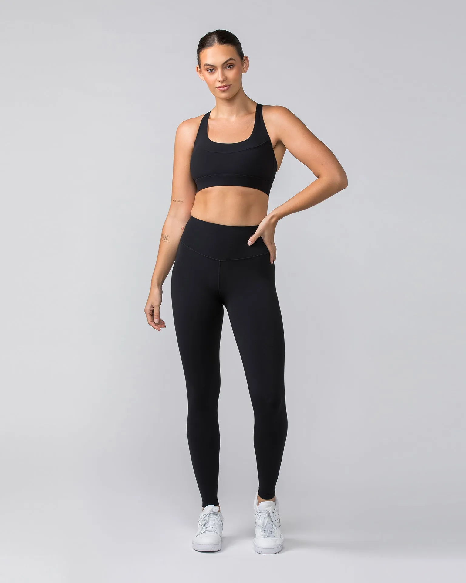 Black Contour Aura Full Length Leggings