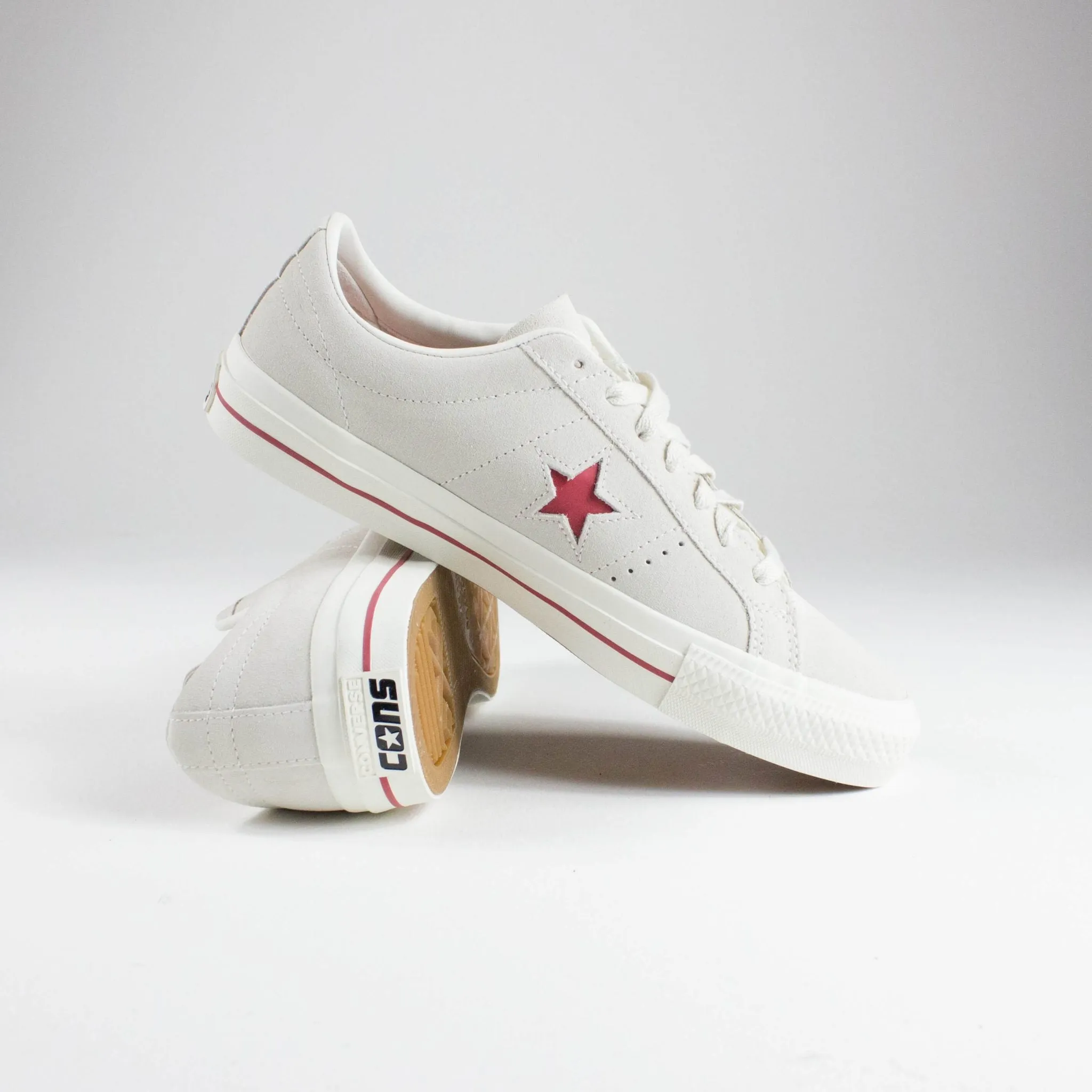 Converse One Star Ox Pro Claret Red Grey Shoes - Exclusive at Remix