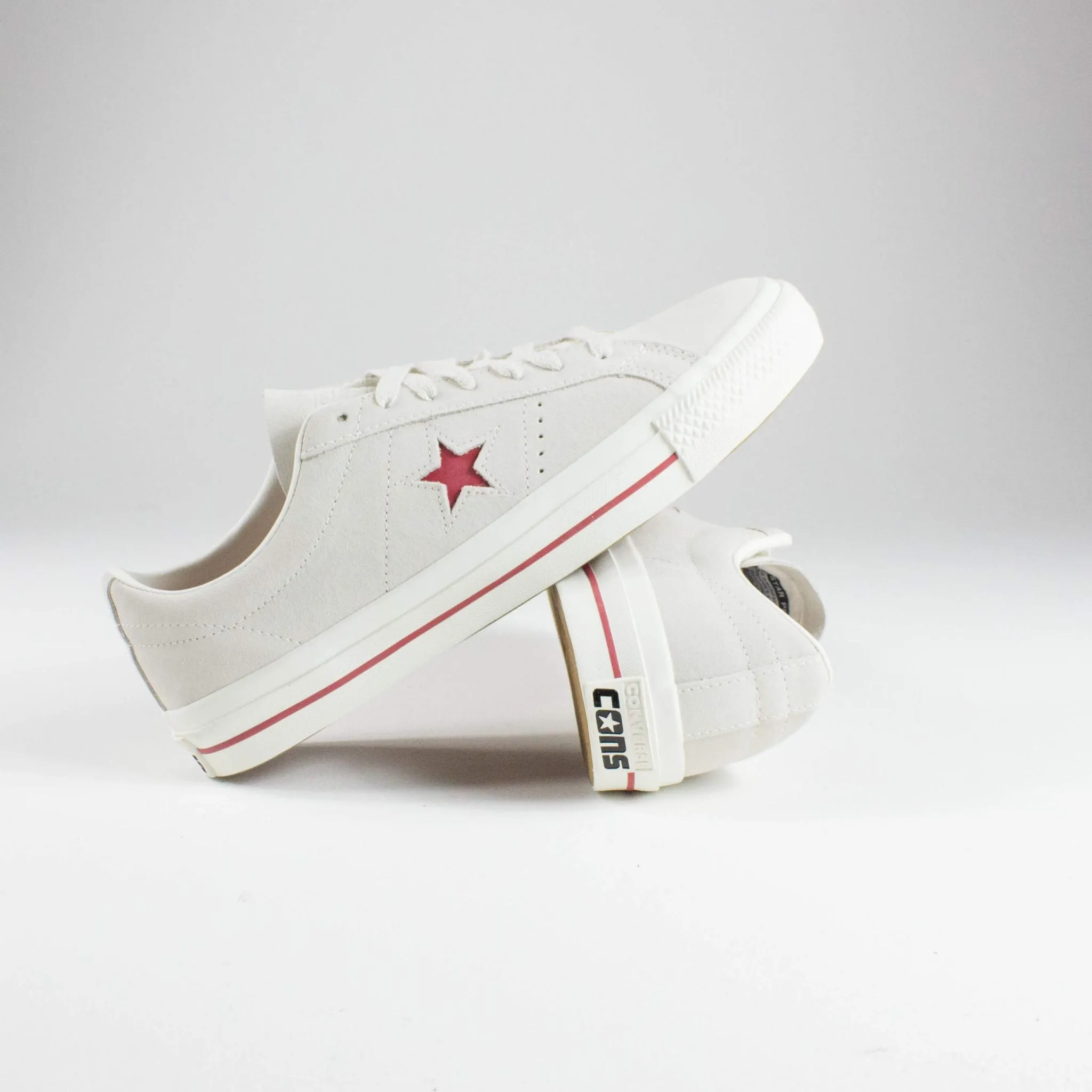 Converse One Star Ox Pro Claret Red Grey Shoes - Exclusive at Remix