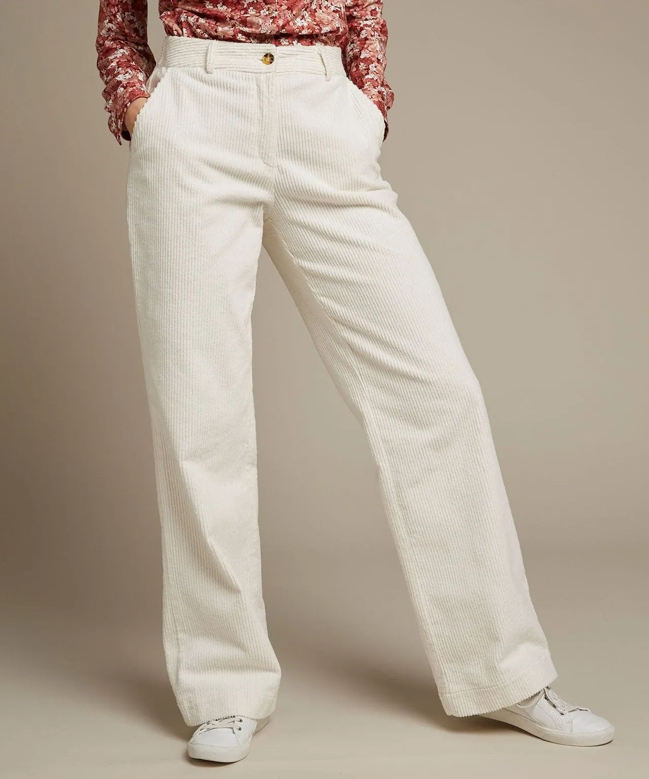 Corduroy Wide Leg Trousers