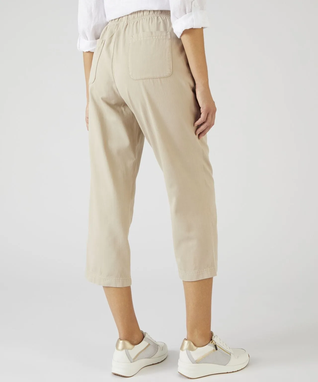 Cotton Cropped Trousers