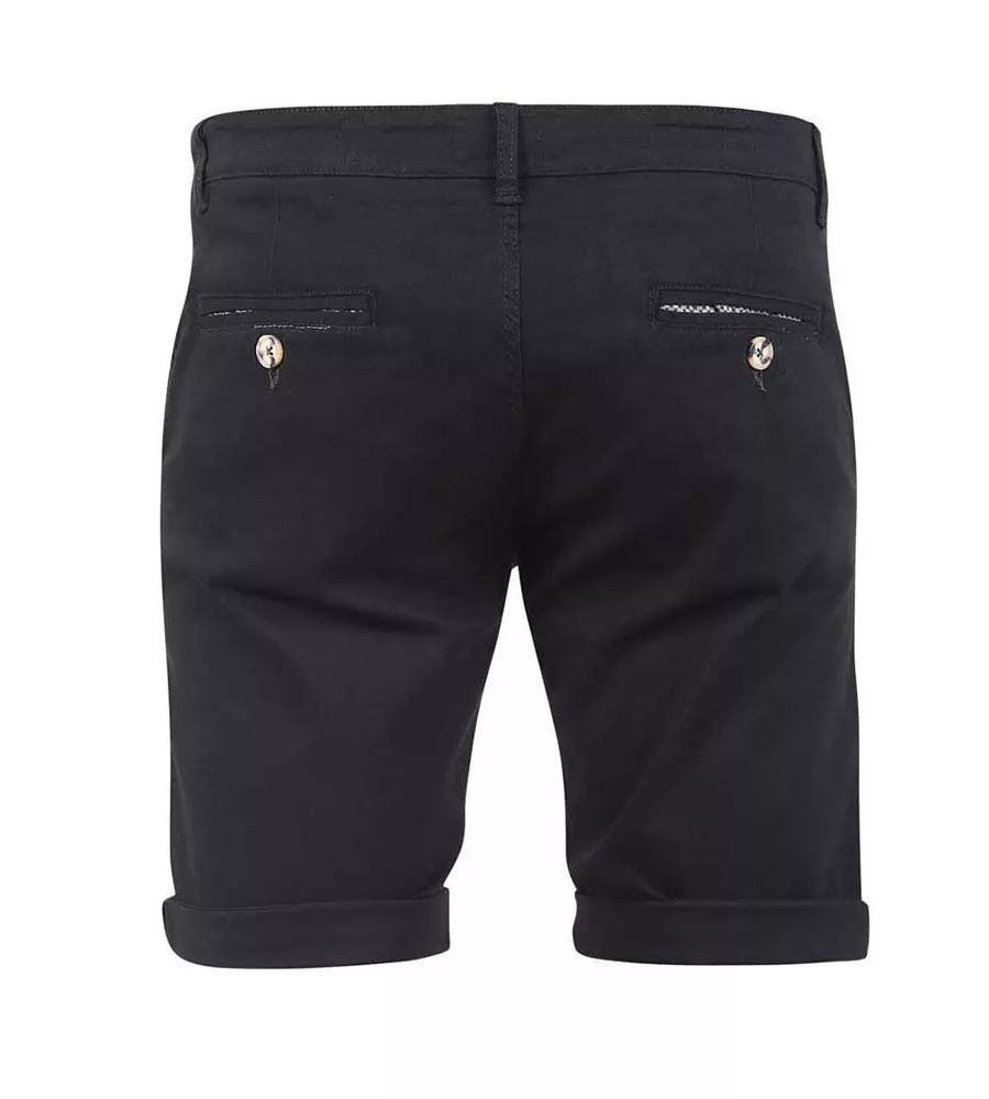 Black Chino Shorts for Men - D555 (BASILDON 1)