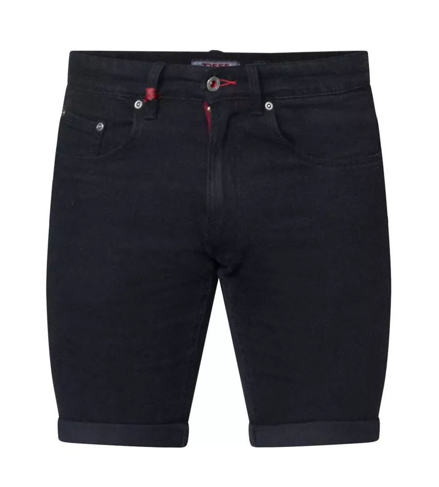 Black Denim Shorts for Men - D555 (JUDE)