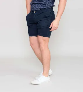 Navy Chino Shorts for Men - D555 (BASILDON 2)