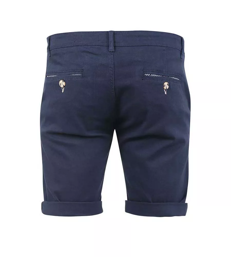 Navy Chino Shorts for Men - D555 (BASILDON 2)