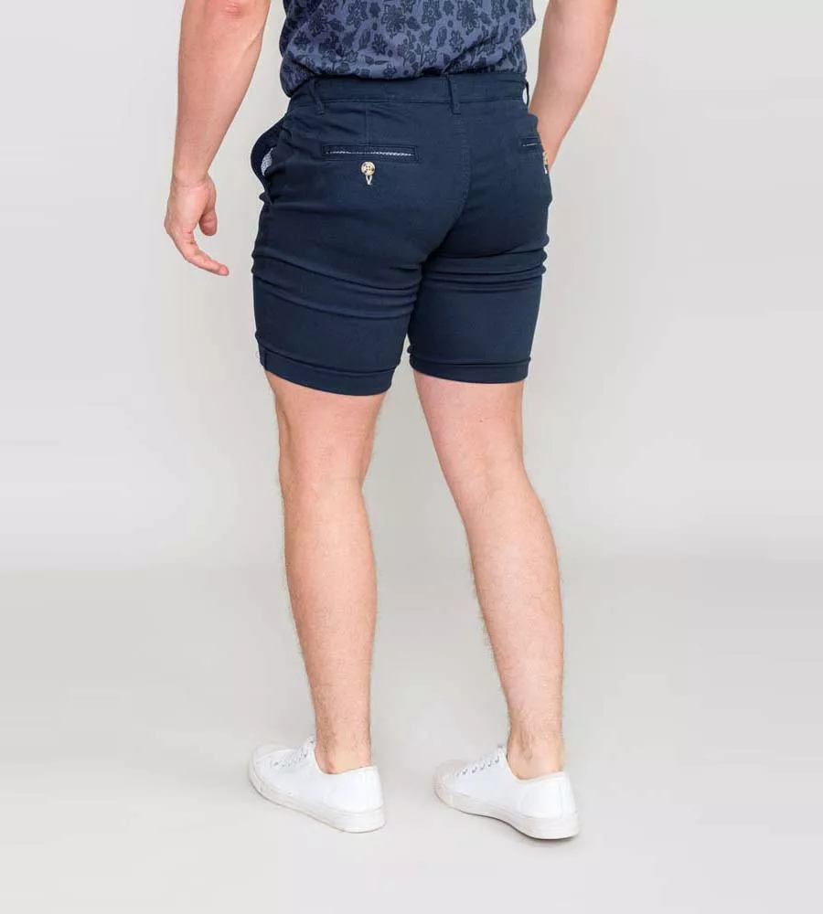 Navy Chino Shorts for Men - D555 (BASILDON 2)