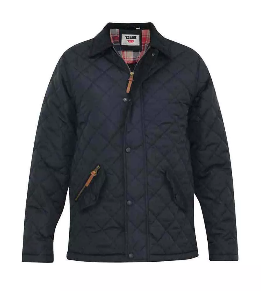 Men's Quilted Jacket With Corduroy Collar D555 (MATIAS)