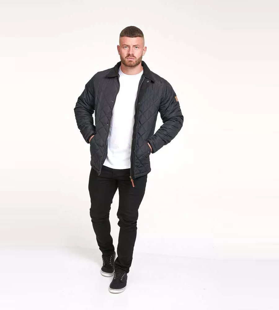 Men's Quilted Jacket With Corduroy Collar D555 (MATIAS)