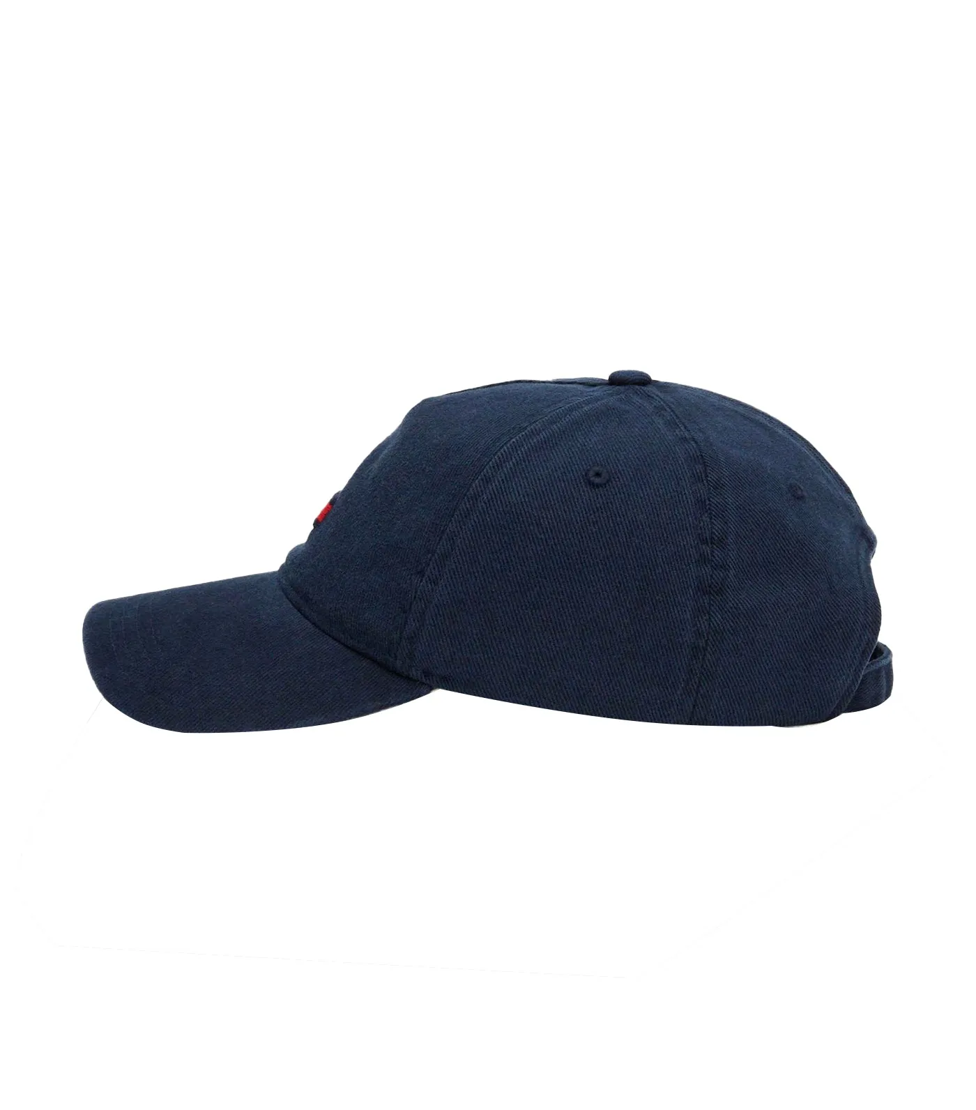 Dark Denim Cap with Long Flag - Men's Navy Blue