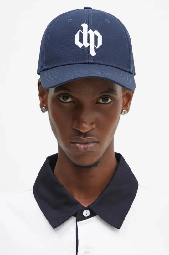 Navy Blue Darkpark Cotton Baseball Cap Logo Embroidered UHT01.AFA02.5102