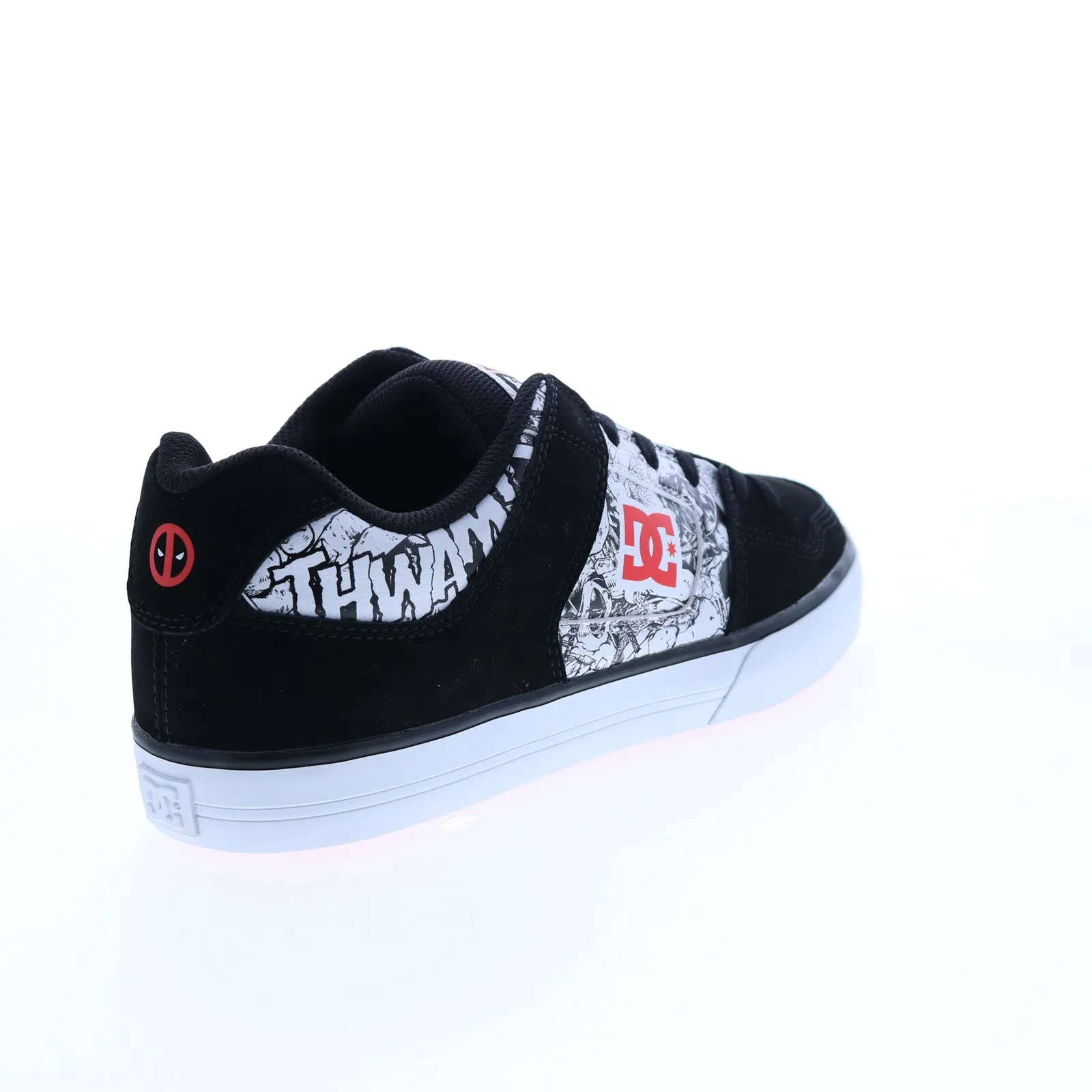 DC Deadpool Black Nubuck Sneakers for Men