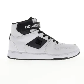 DC Pensford SE ADYS400053 Mens White Nubuck Leather Lace Up Skate Sneakers Shoes