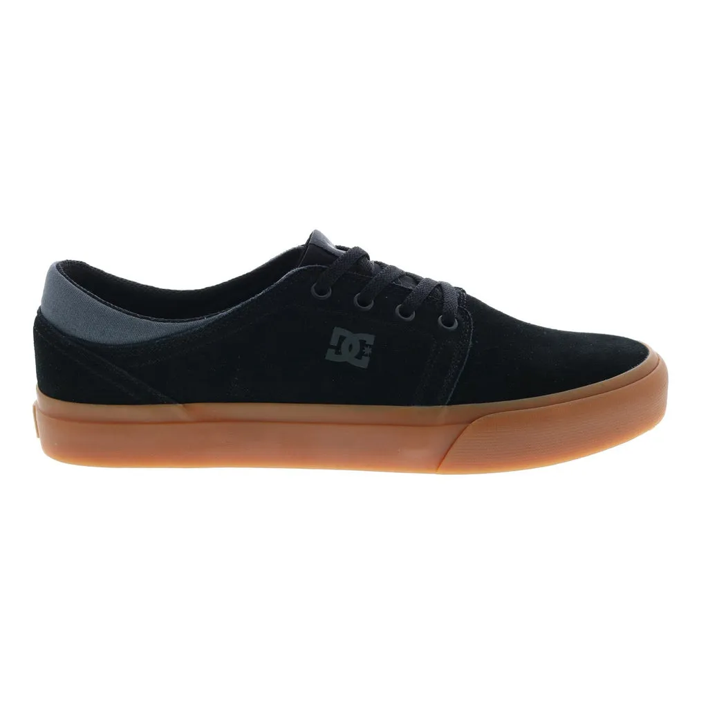 DC Trase Suede Black Mens Skate Sneakers