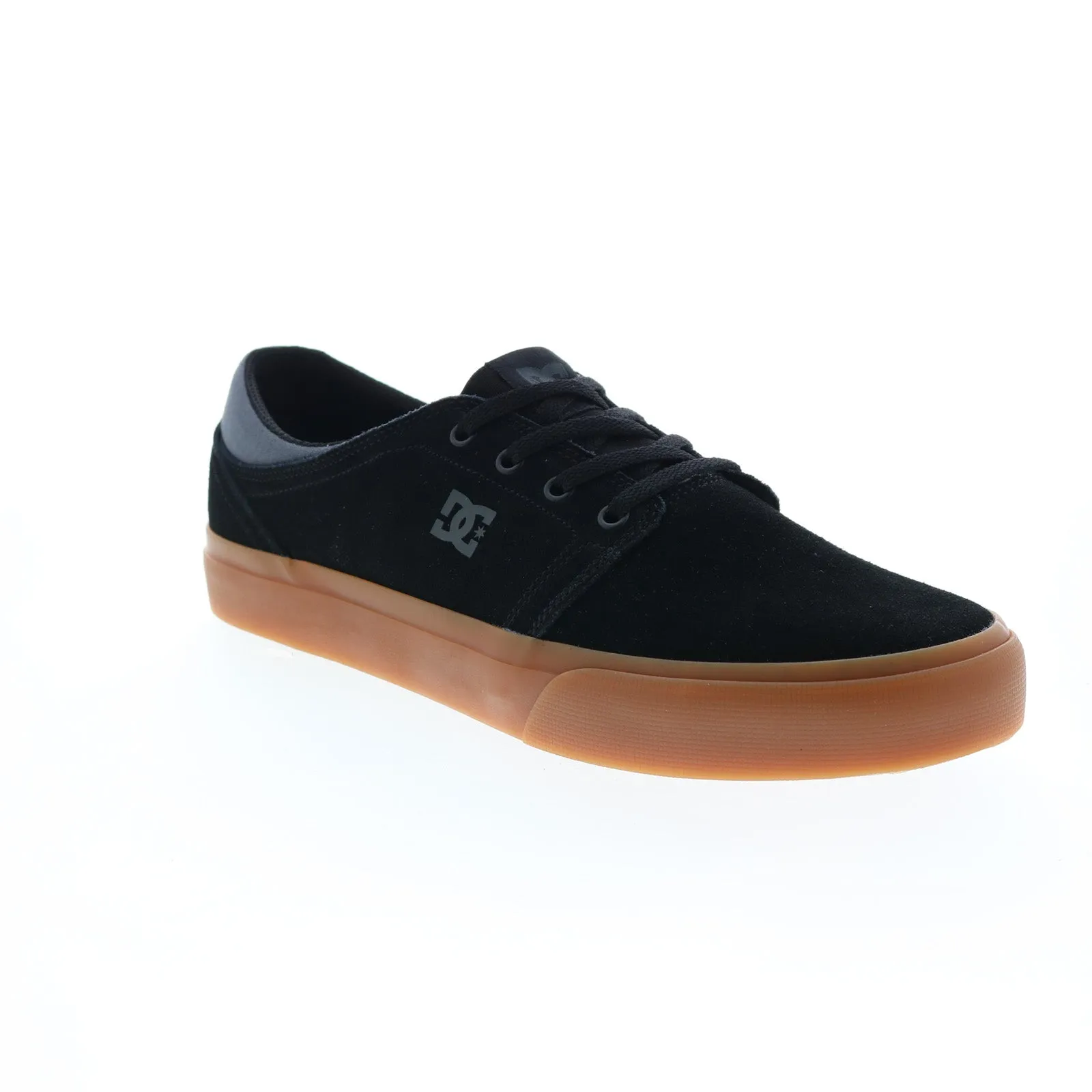 DC Trase Suede Black Mens Skate Sneakers