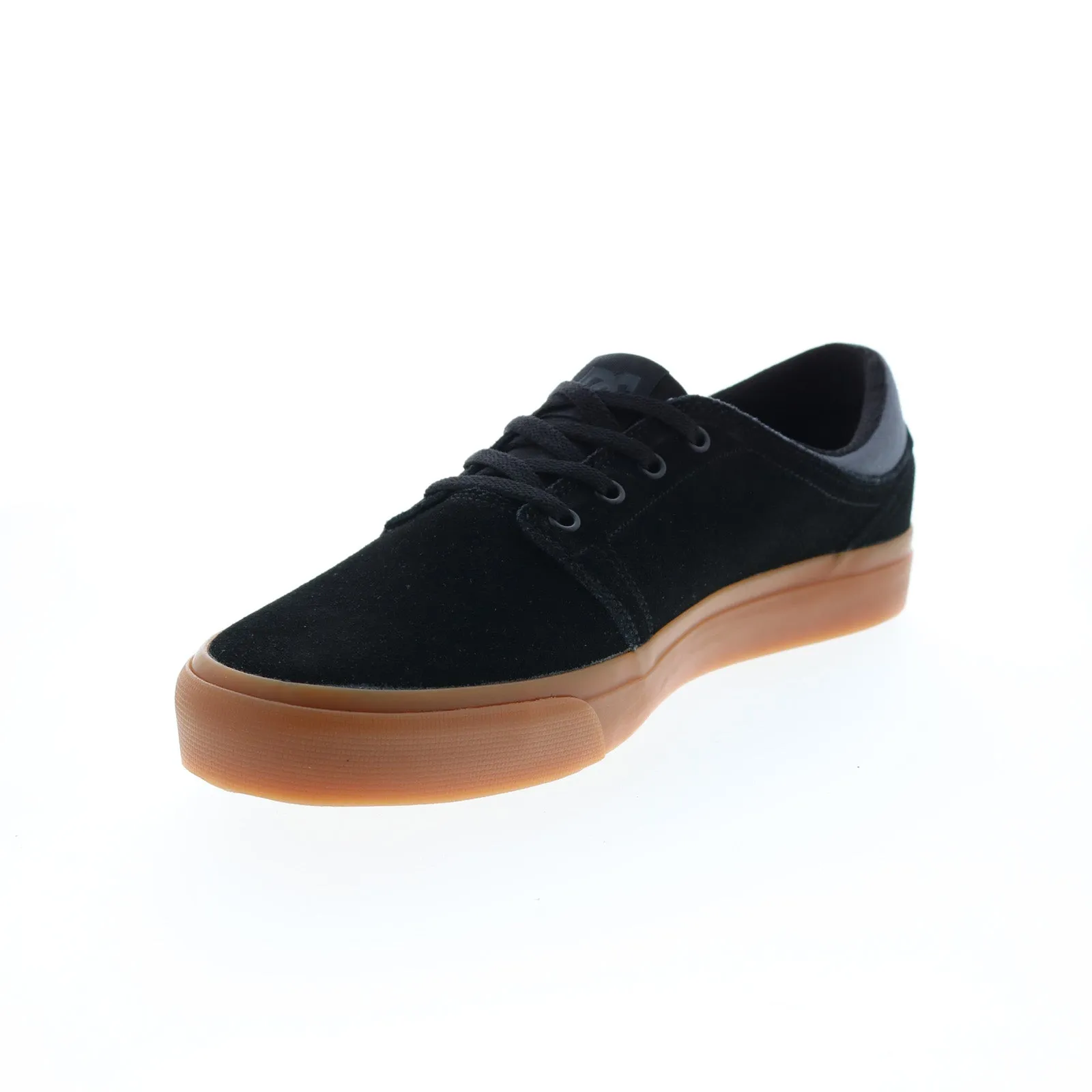 DC Trase Suede Black Mens Skate Sneakers