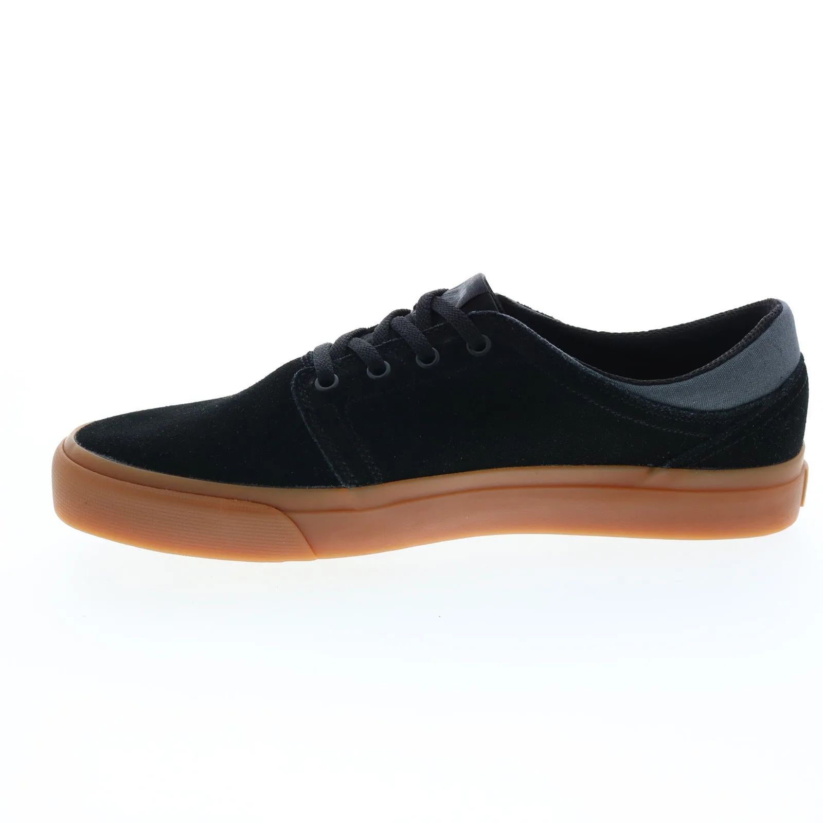 DC Trase Suede Black Mens Skate Sneakers