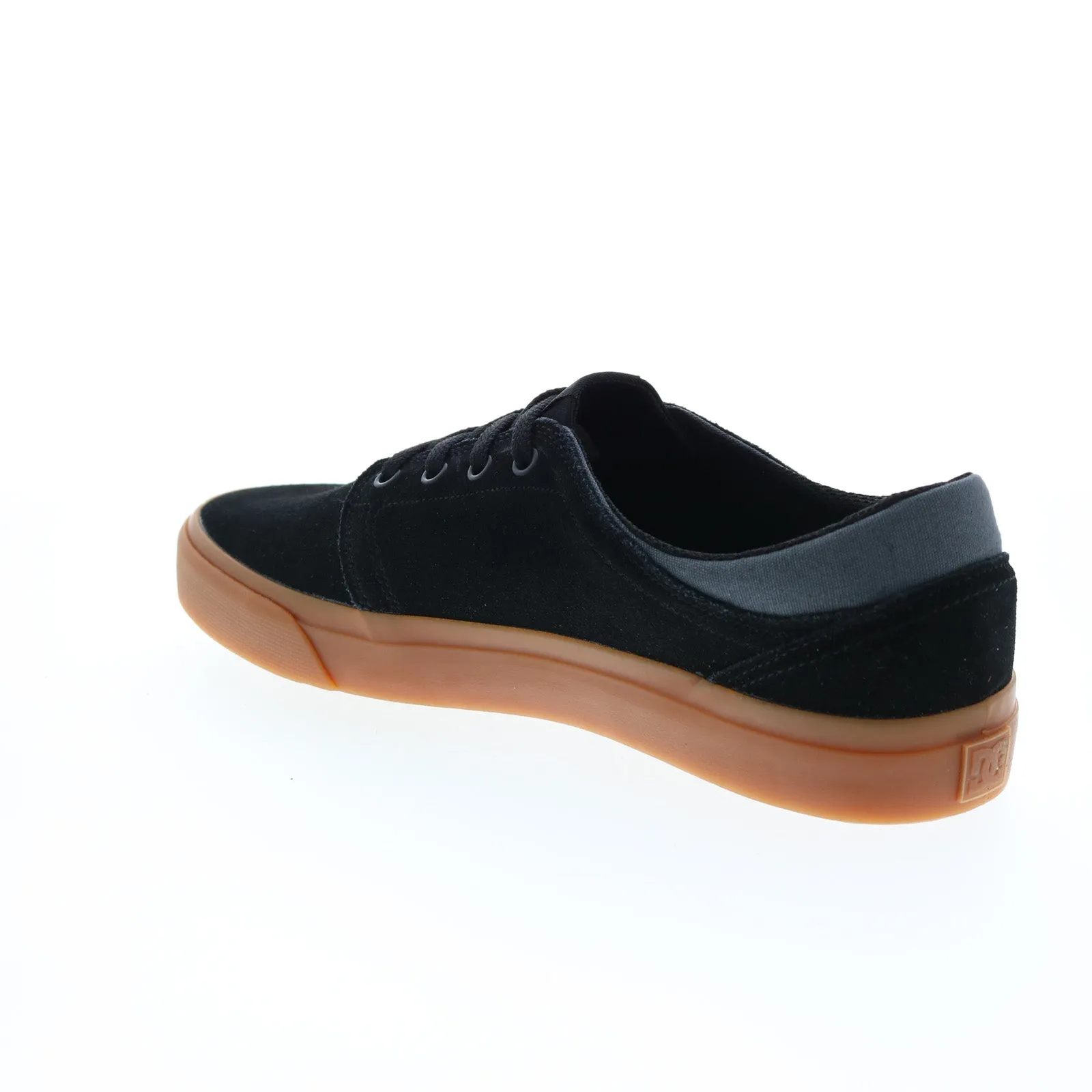 DC Trase Suede Black Mens Skate Sneakers