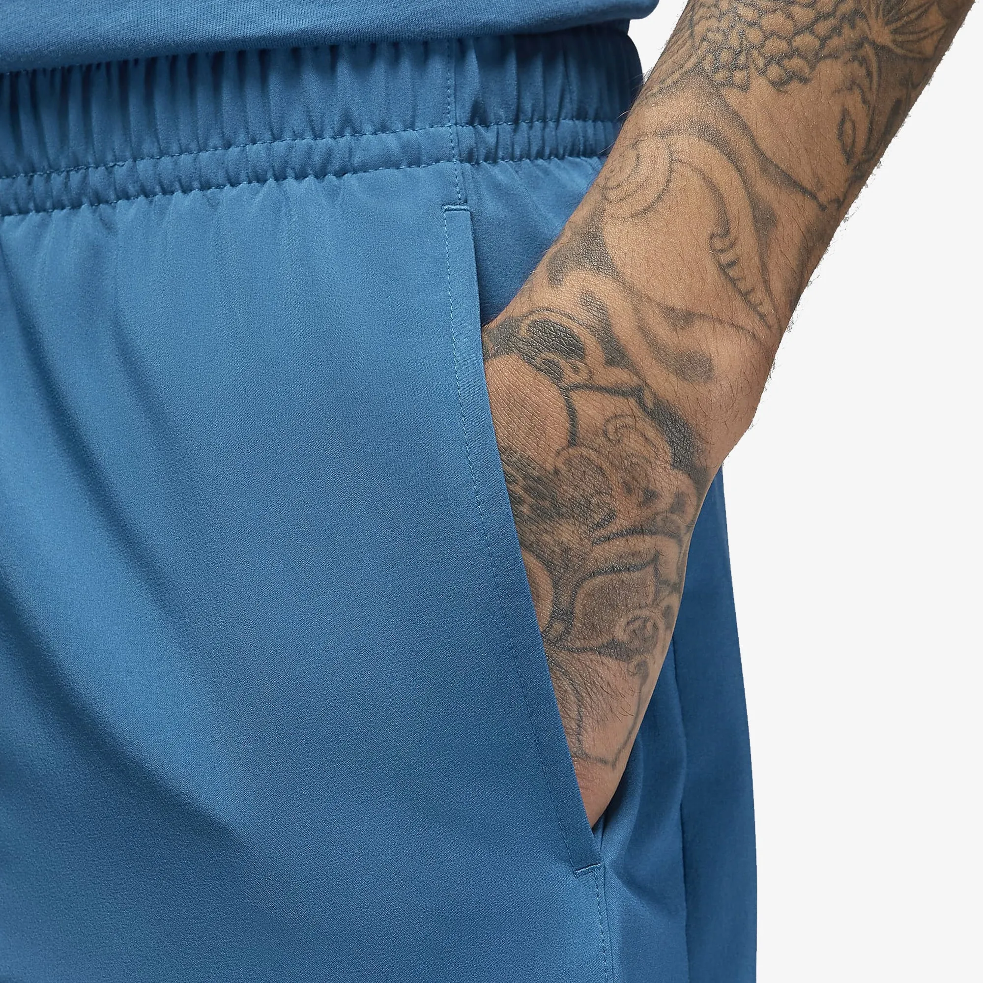 Industrial Blue and Black Dri-Fit Sport Woven Shorts