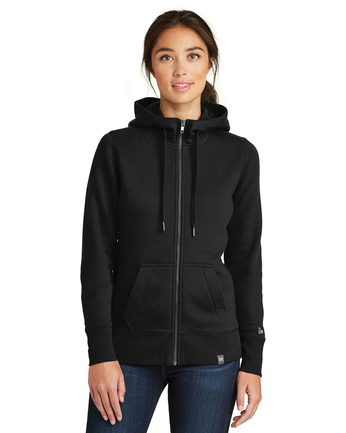 Embroidered Ladies French Terry Full-Zip Hoodie | New Era LNEA502