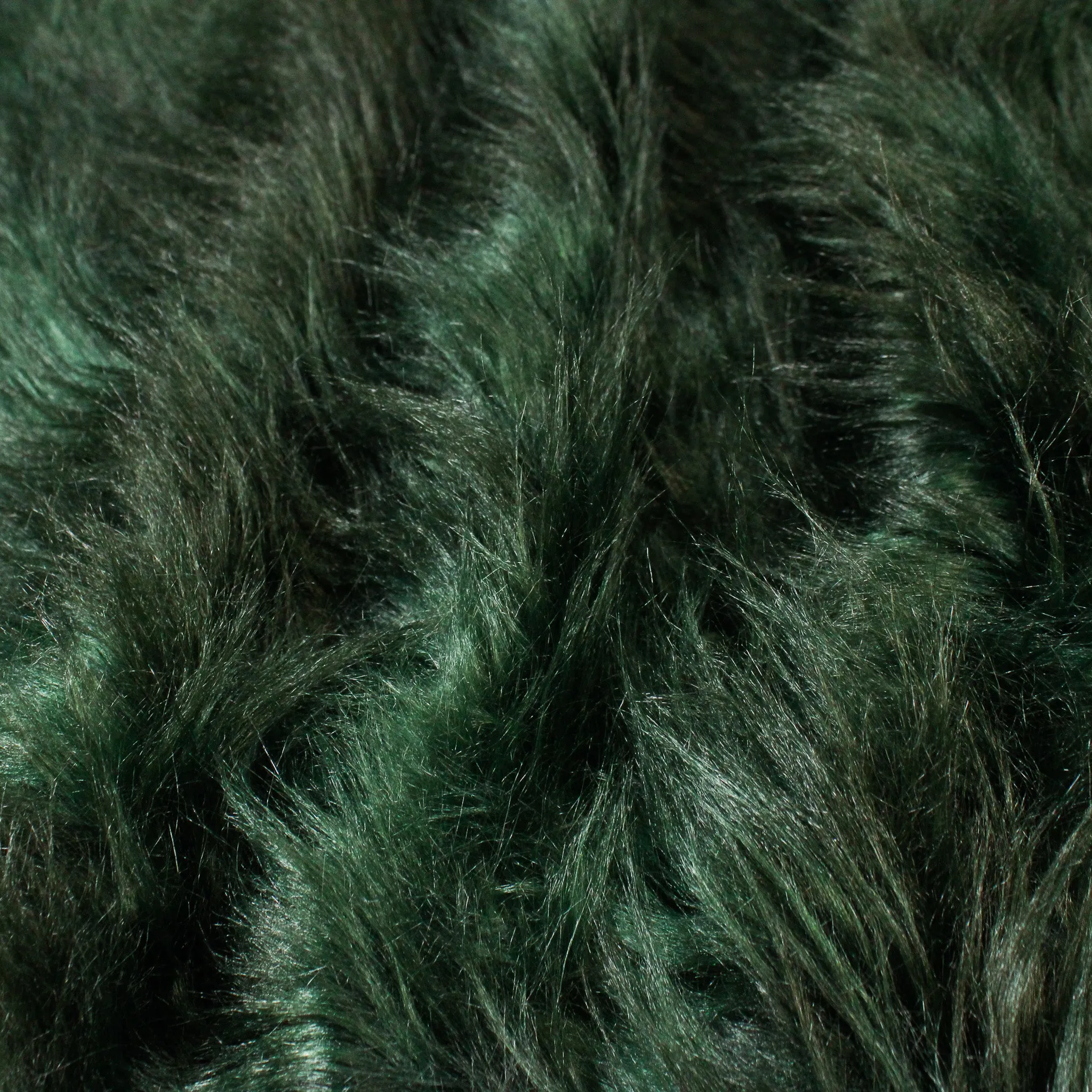 Emerald Green Faux Fur Rug