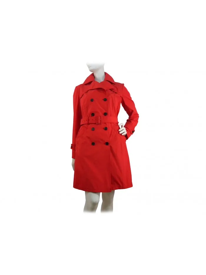 Red Trench Jacket for Women by Fabrizio Lenzi