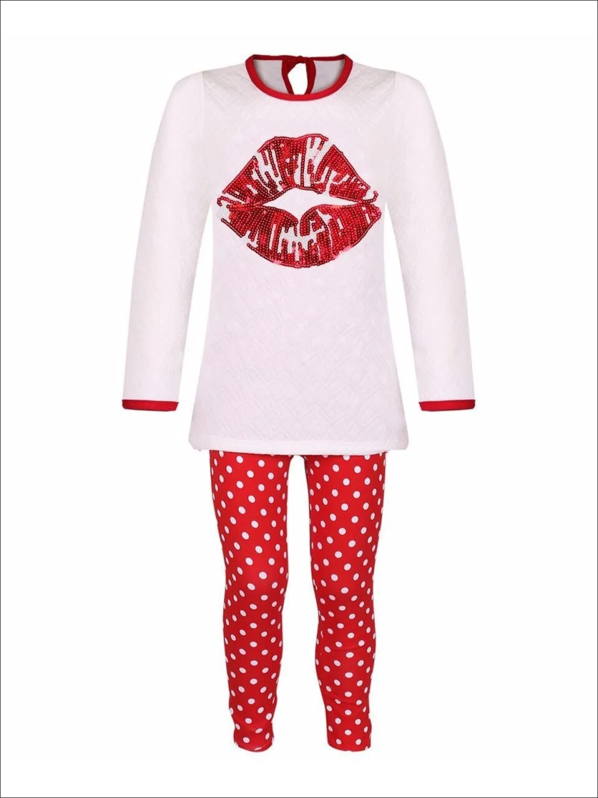 Girls Big Kiss Tunic Legging Set - Stylish Girls' Outfit for Comfort and Cute Looks