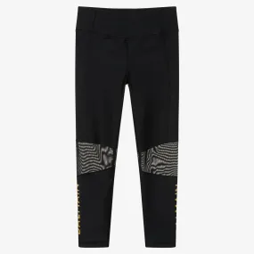 Black Logo Leggings for Girls