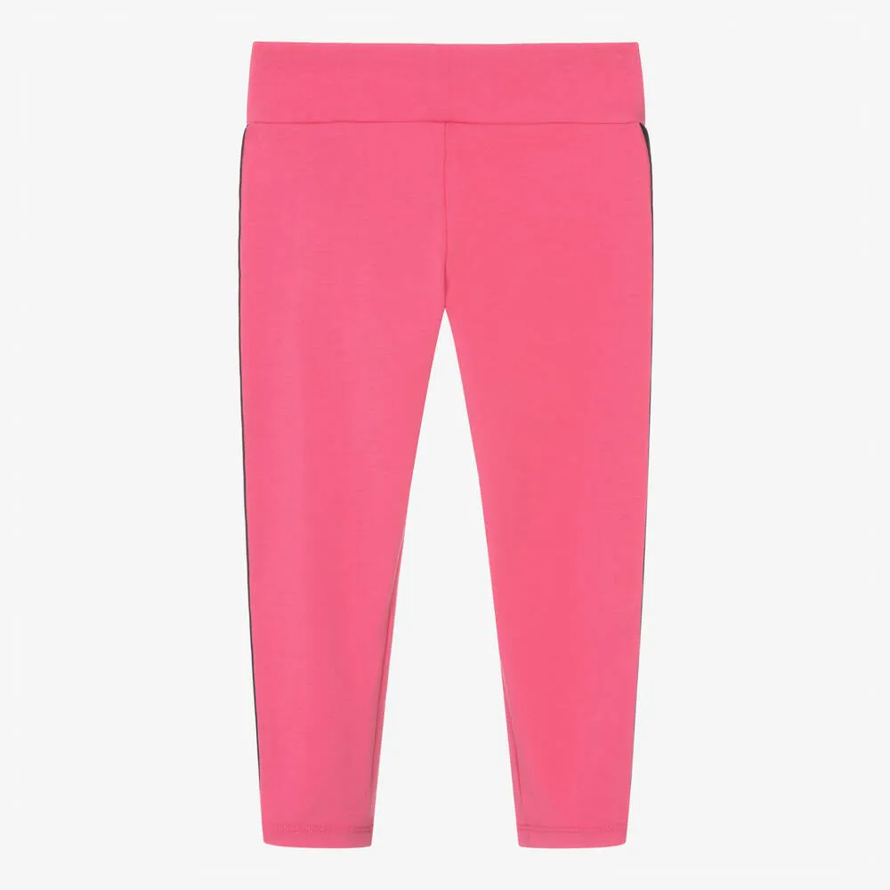 Pink Girls Cotton Leggings