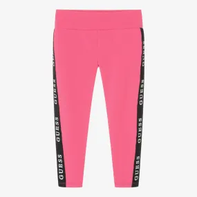 Pink Girls Cotton Leggings