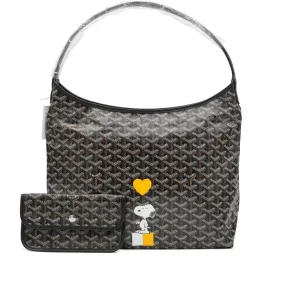 Goyard Canvas Boheme Hobo Bag in Black