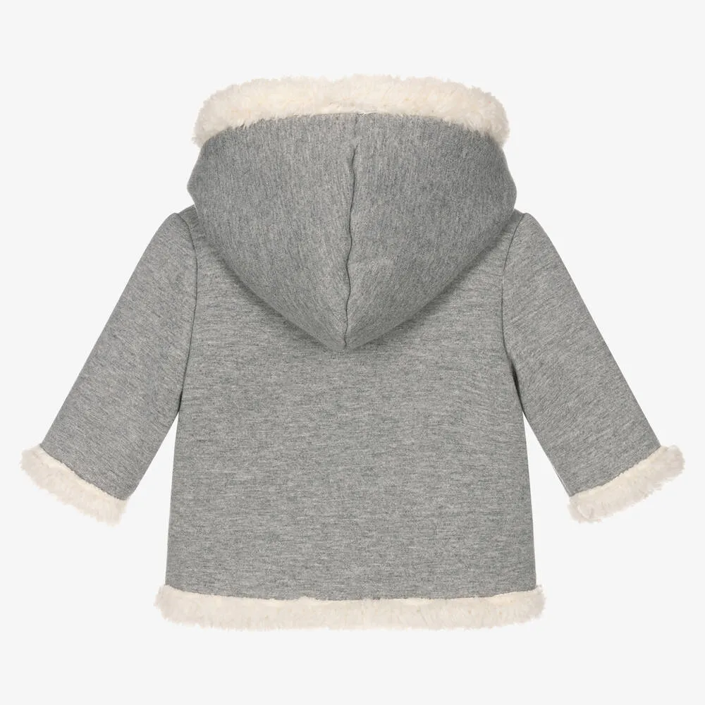 Gray Hooded Baby Stroller Jacket