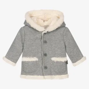 Gray Hooded Baby Stroller Jacket