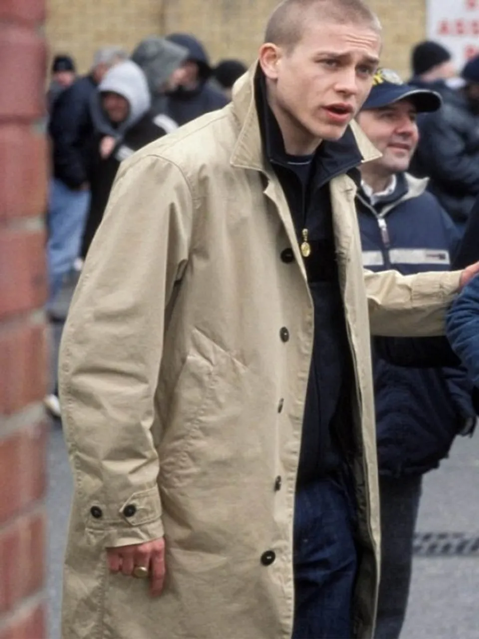 Green Street style coat by Charlie Hunnam