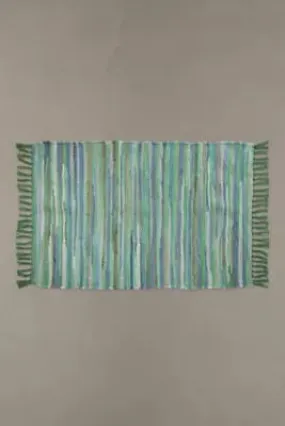 Green Tonal Stripe 2x3 Rug - Light Green at Urban Outfitters