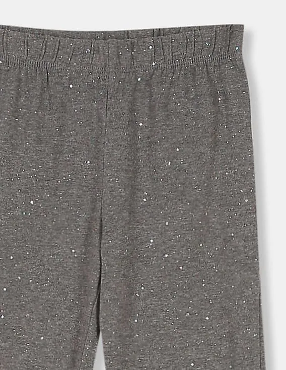 Grey Sparkle GAP Girls Leggings