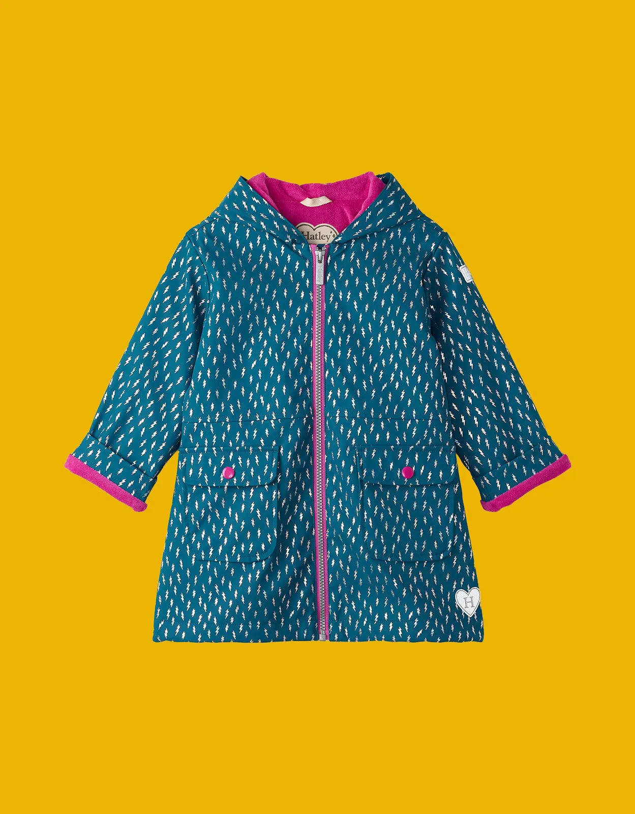 Hatley Blue Lightning Bolt Rain Coat