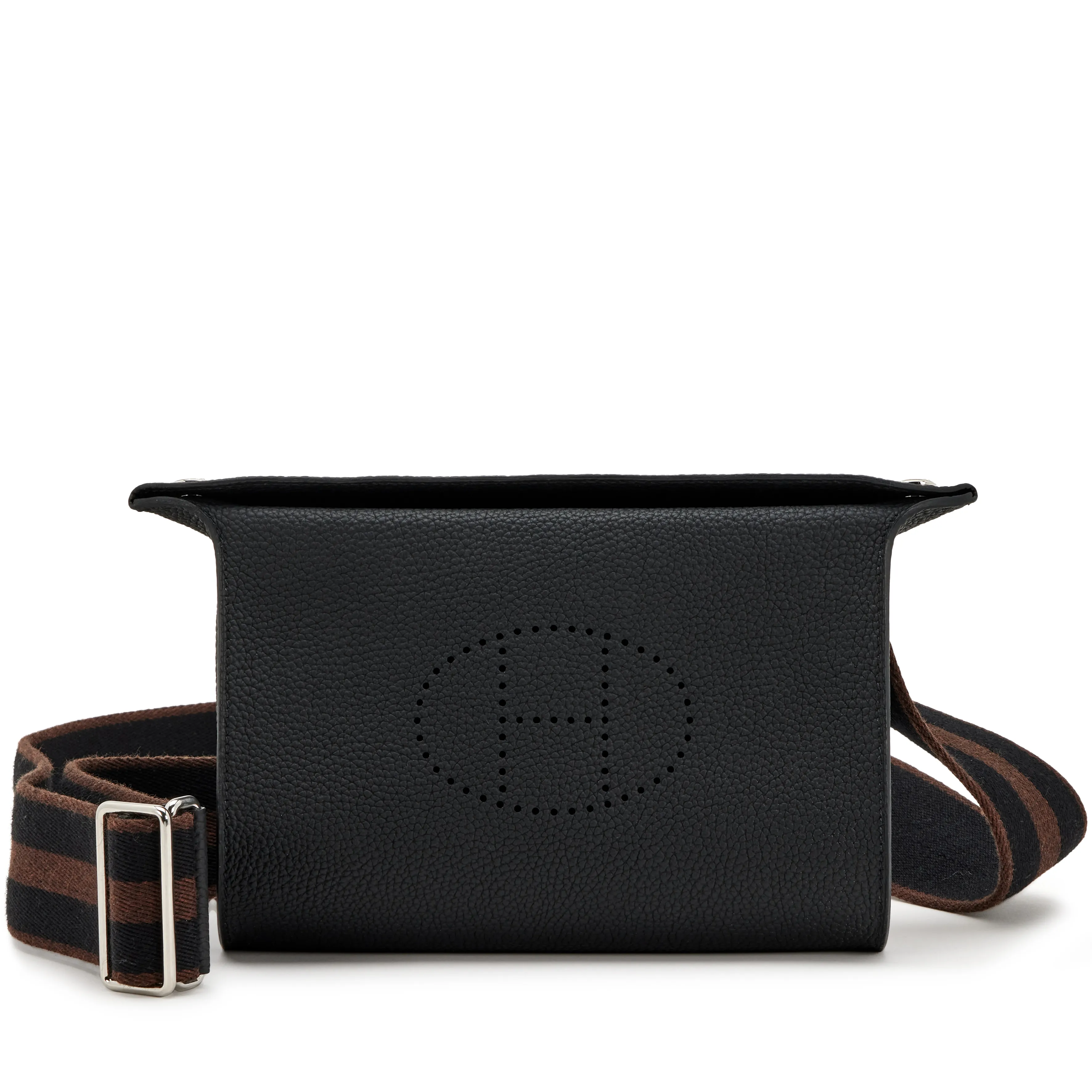 Hermès Togo Videpoches Bag in Black with Palladium Hardware, 2023