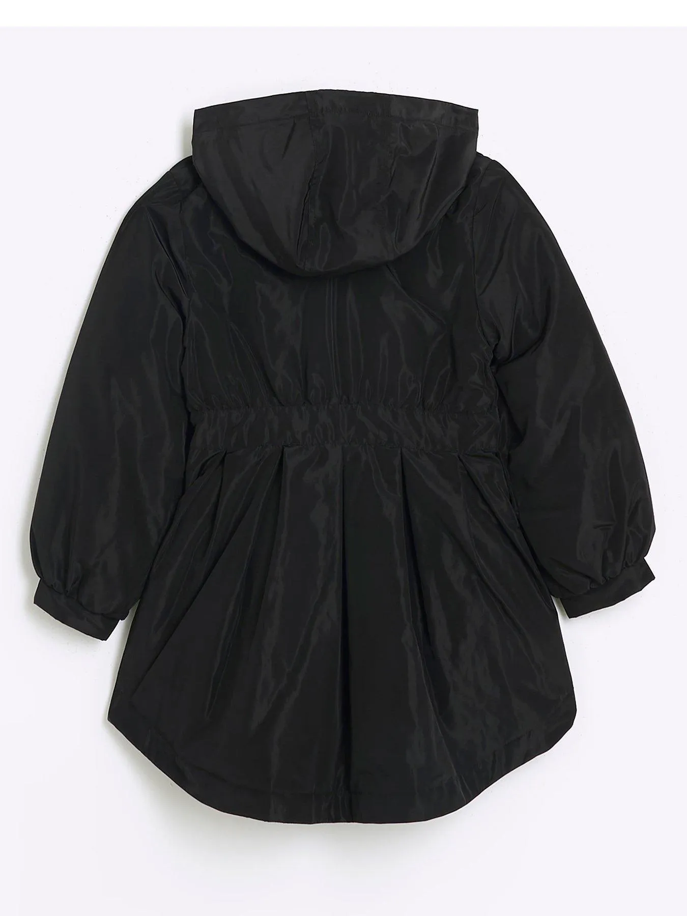 Hooded Raincoat with Elasticated Waist from River Island