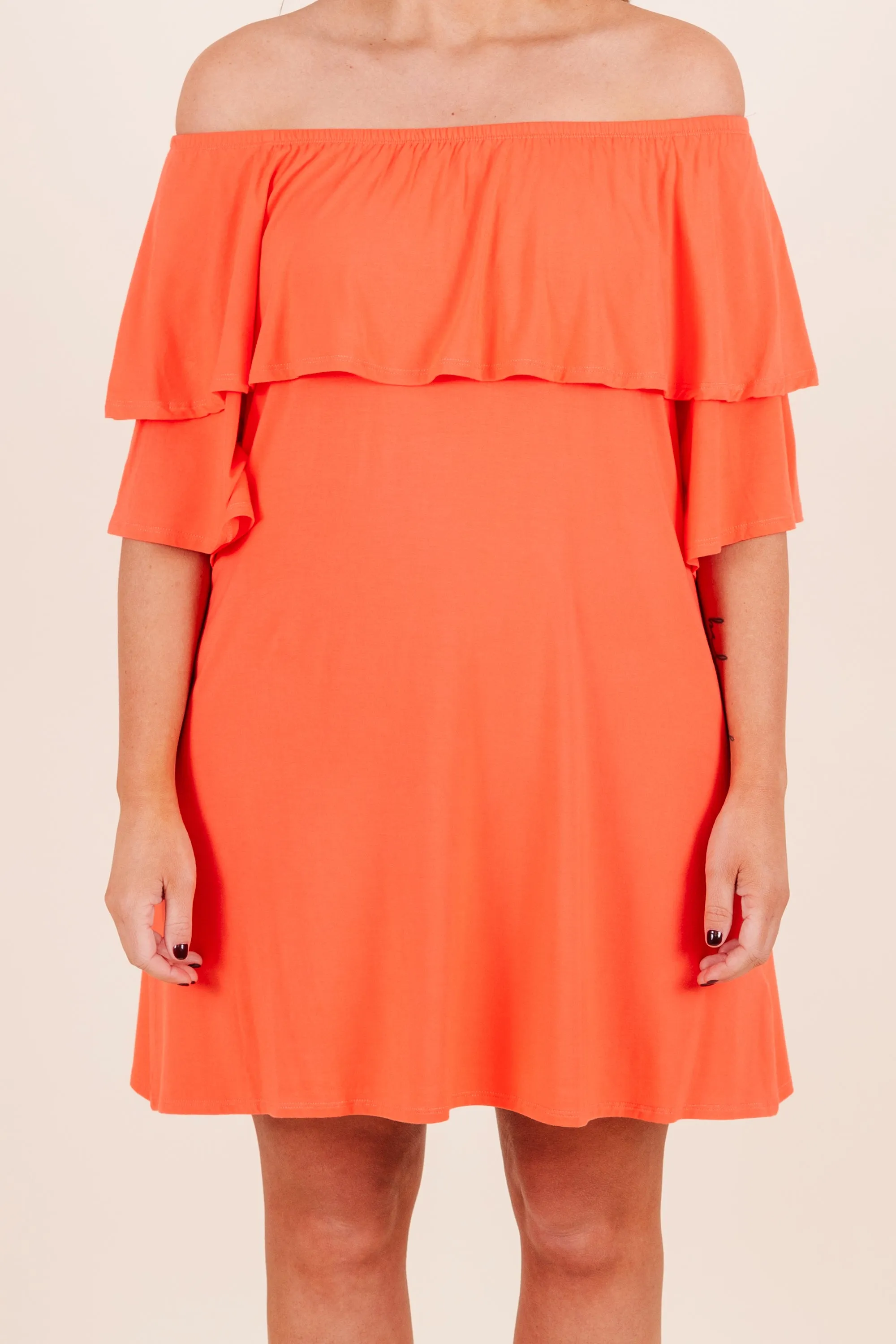 Hot Orange Dance Dress