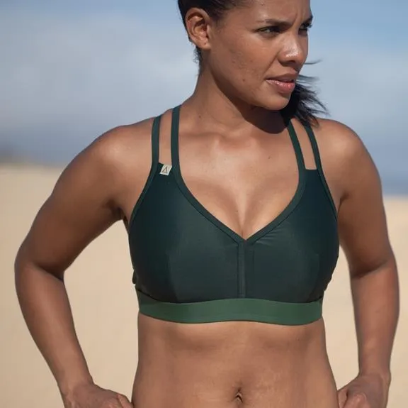Inaska Sports Bikini Top Wild Nature Dark Green & Moss Green