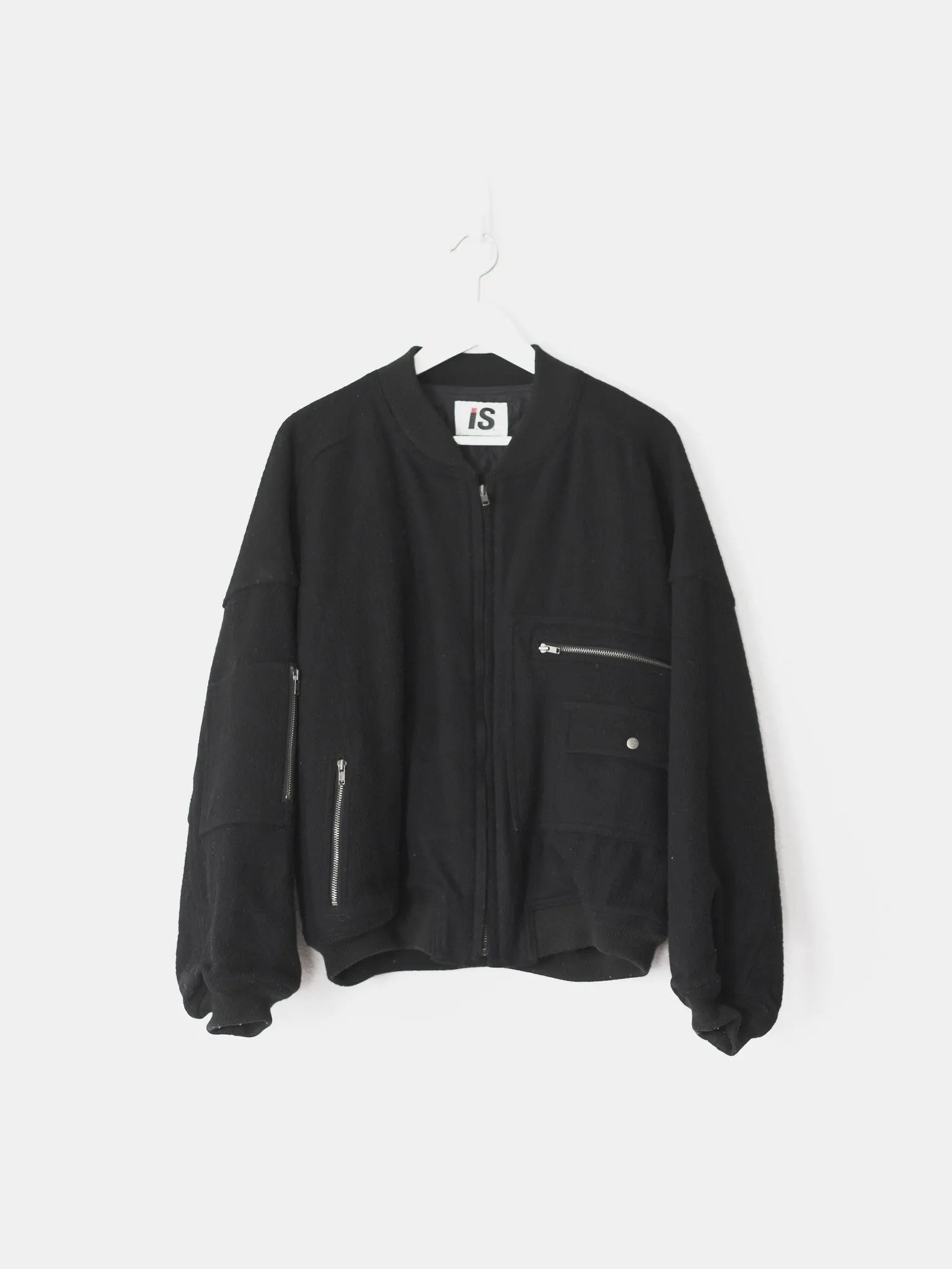 Issey Miyake MA-1 Bomber Jacket Wool Sport Design