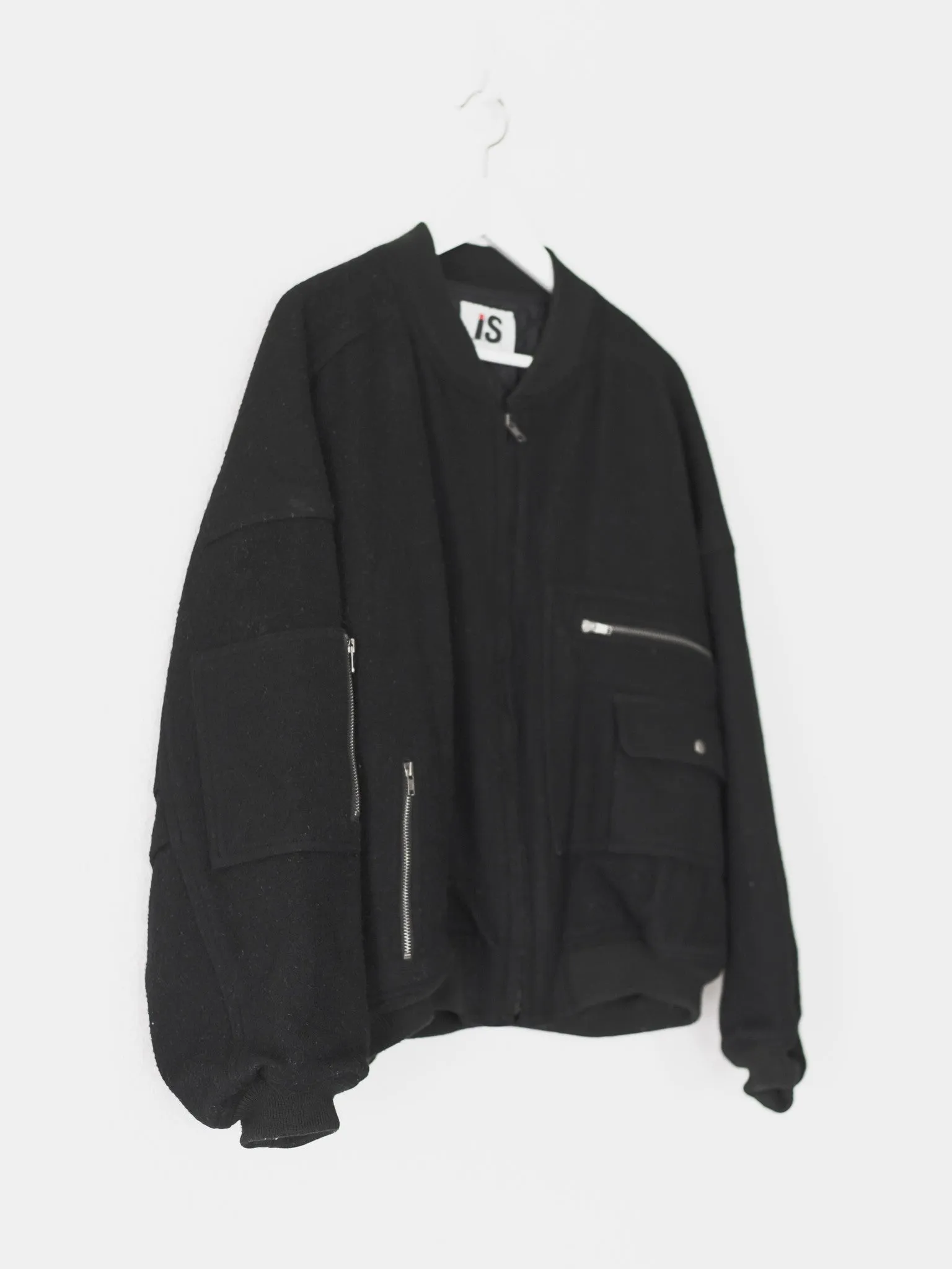 Issey Miyake MA-1 Bomber Jacket Wool Sport Design