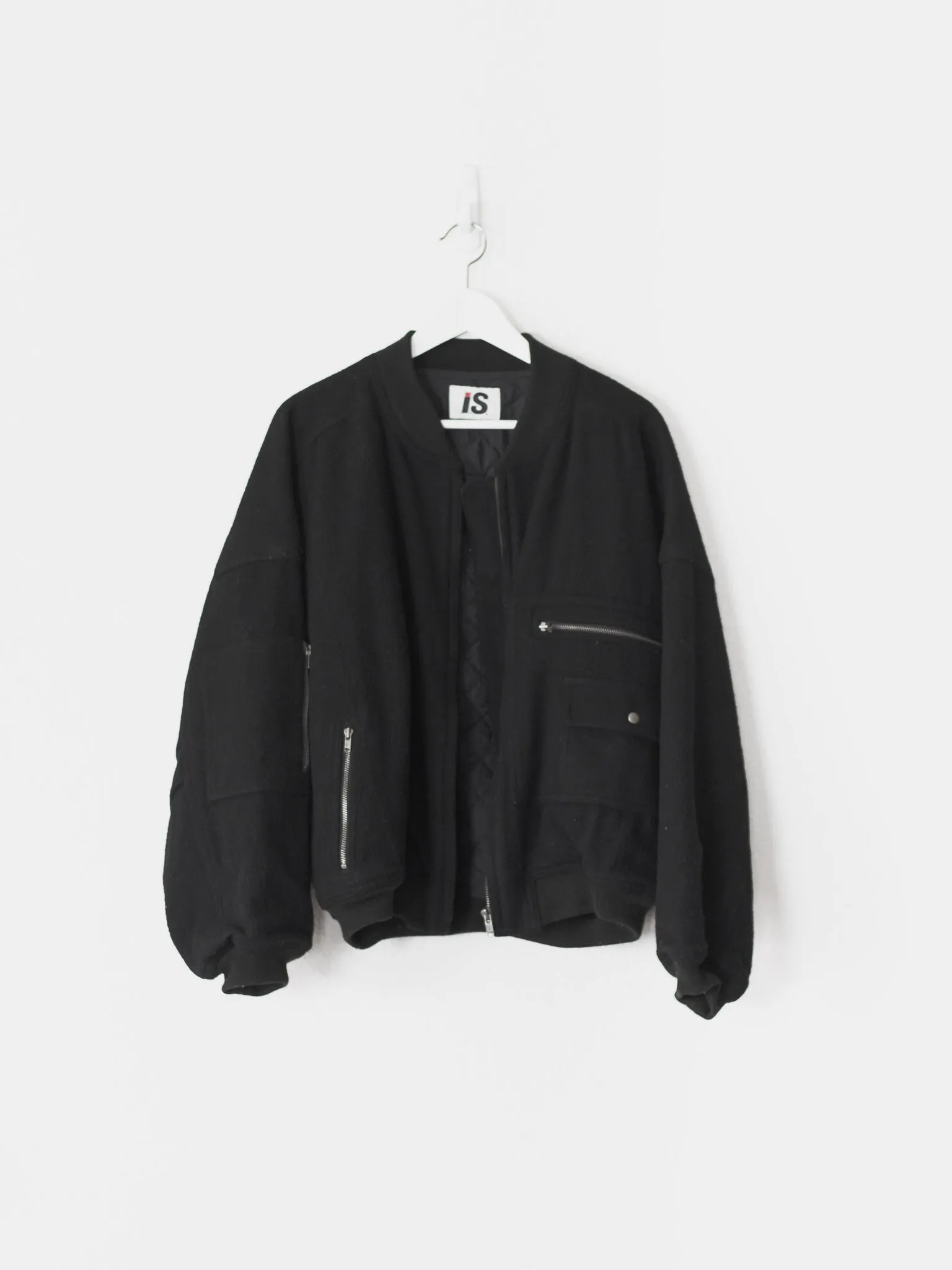 Issey Miyake MA-1 Bomber Jacket Wool Sport Design