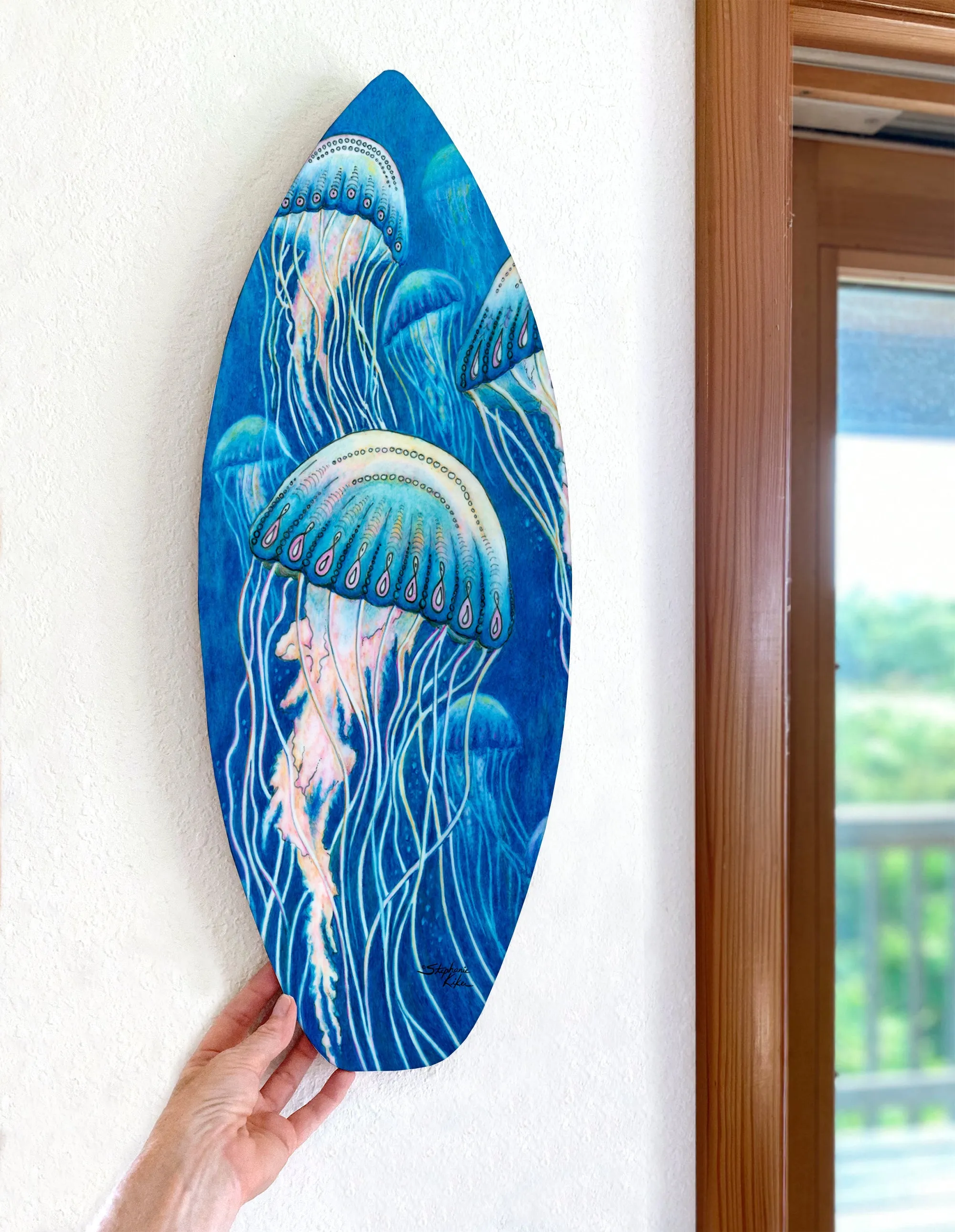 Jellyfish Surfboard Decor