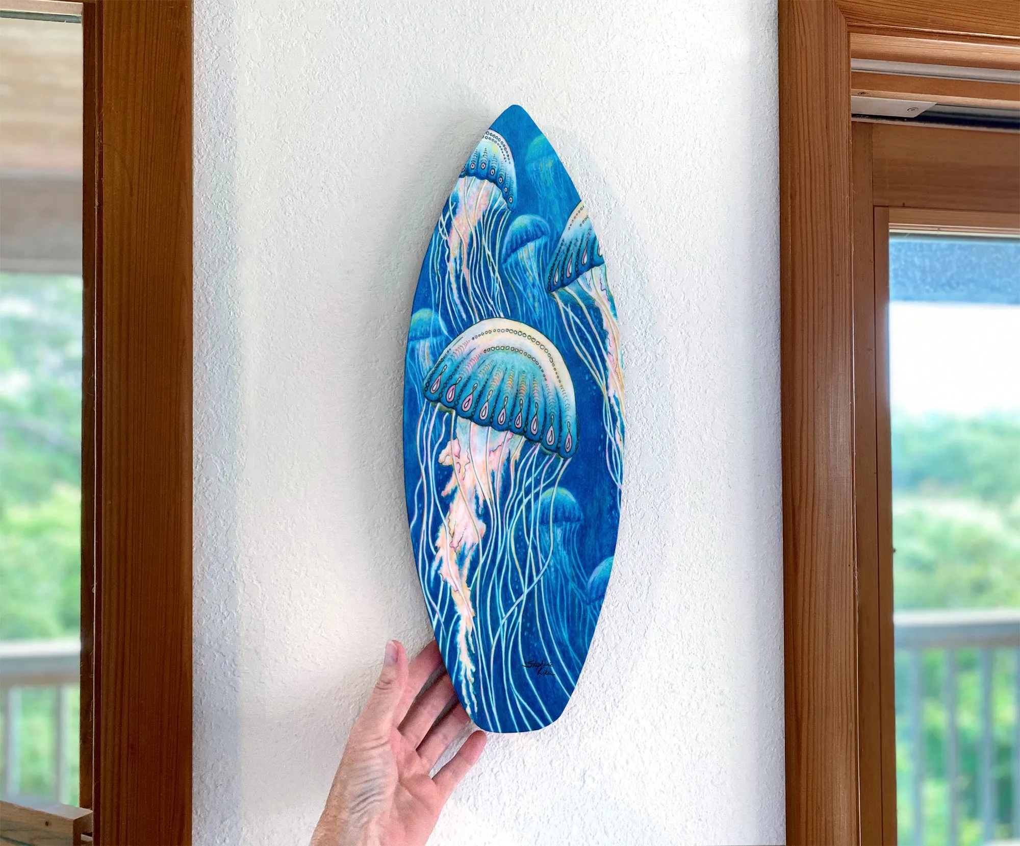 Jellyfish Surfboard Decor