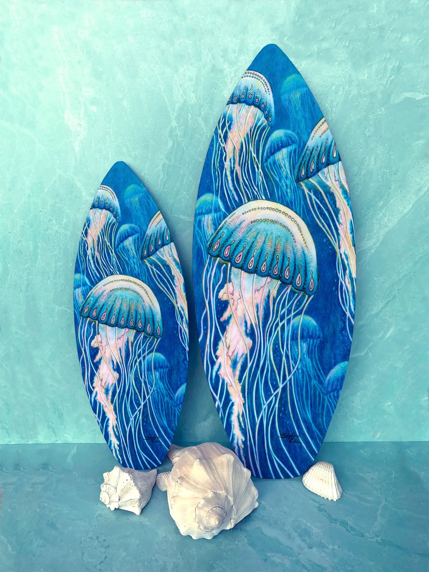 Jellyfish Surfboard Decor