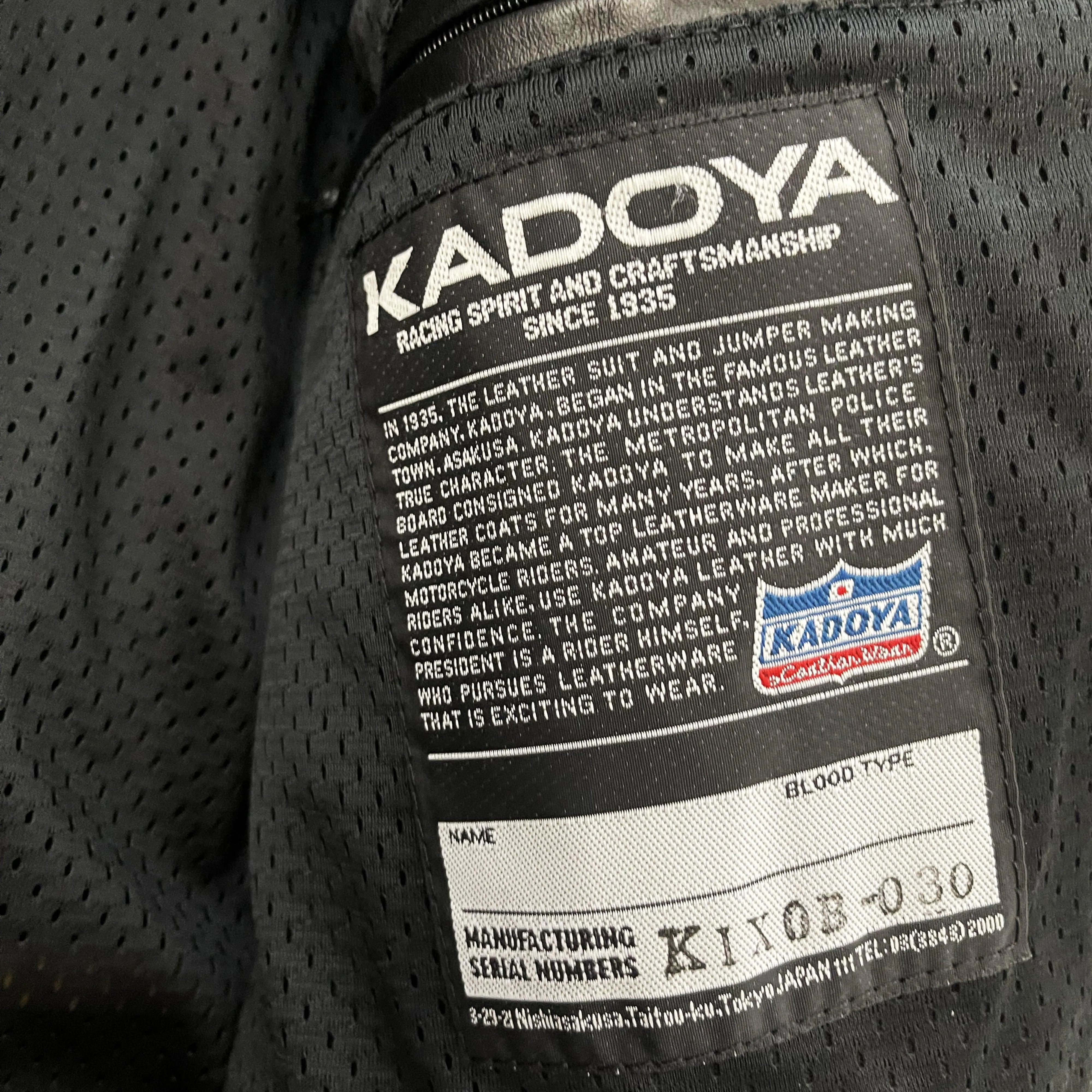 Kadoya Racer Leather Jacket