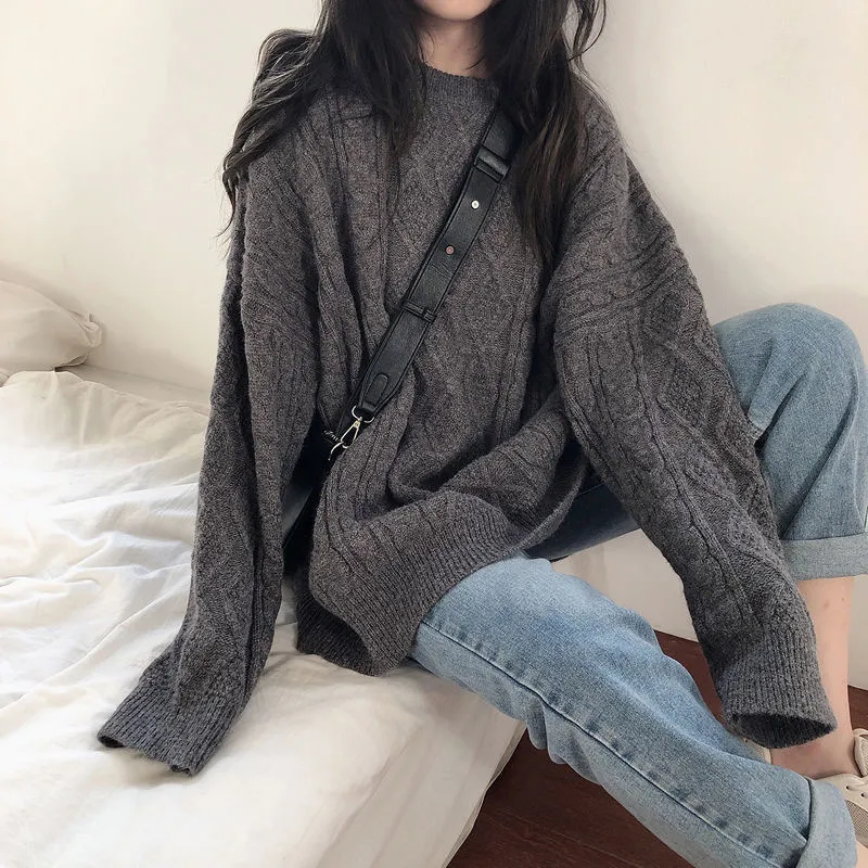 Korean Chic Loose Sweaters for Women