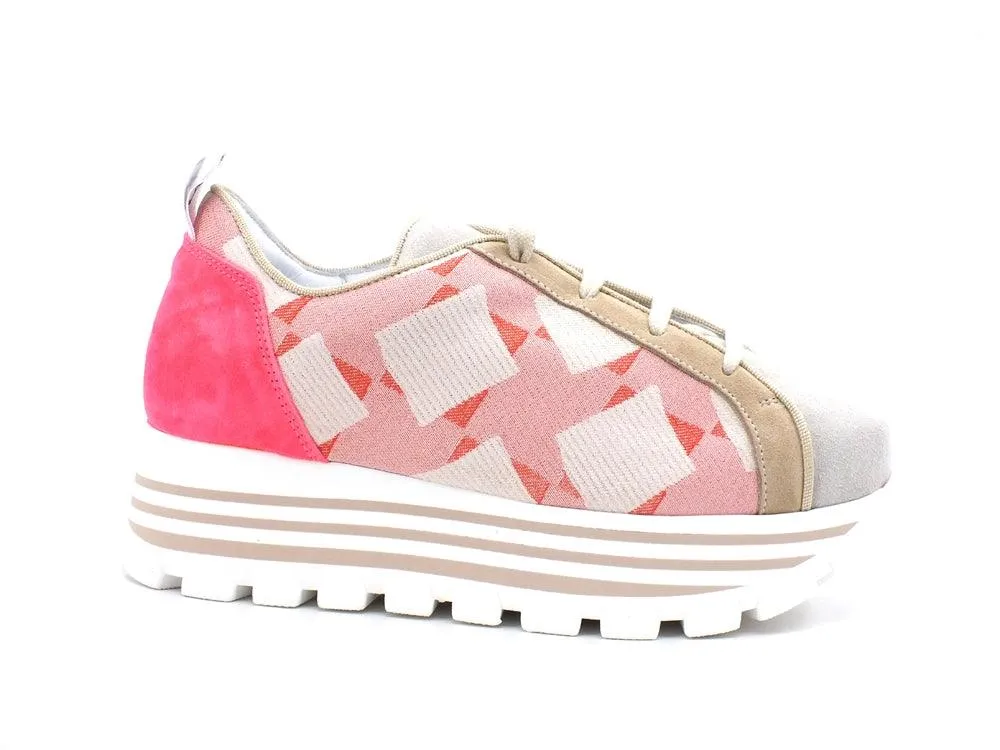 LAKE Pink Platform Bowling Running Sneaker - D25-BOW