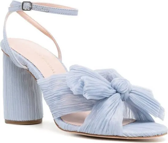 Loeffler Randall plissé detail sandals in Blue